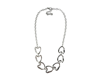 COLLAR ACERO CORAZONES