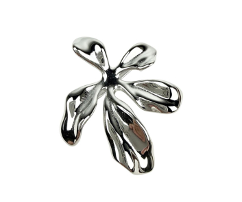 BROCHE  ACERO FLOR