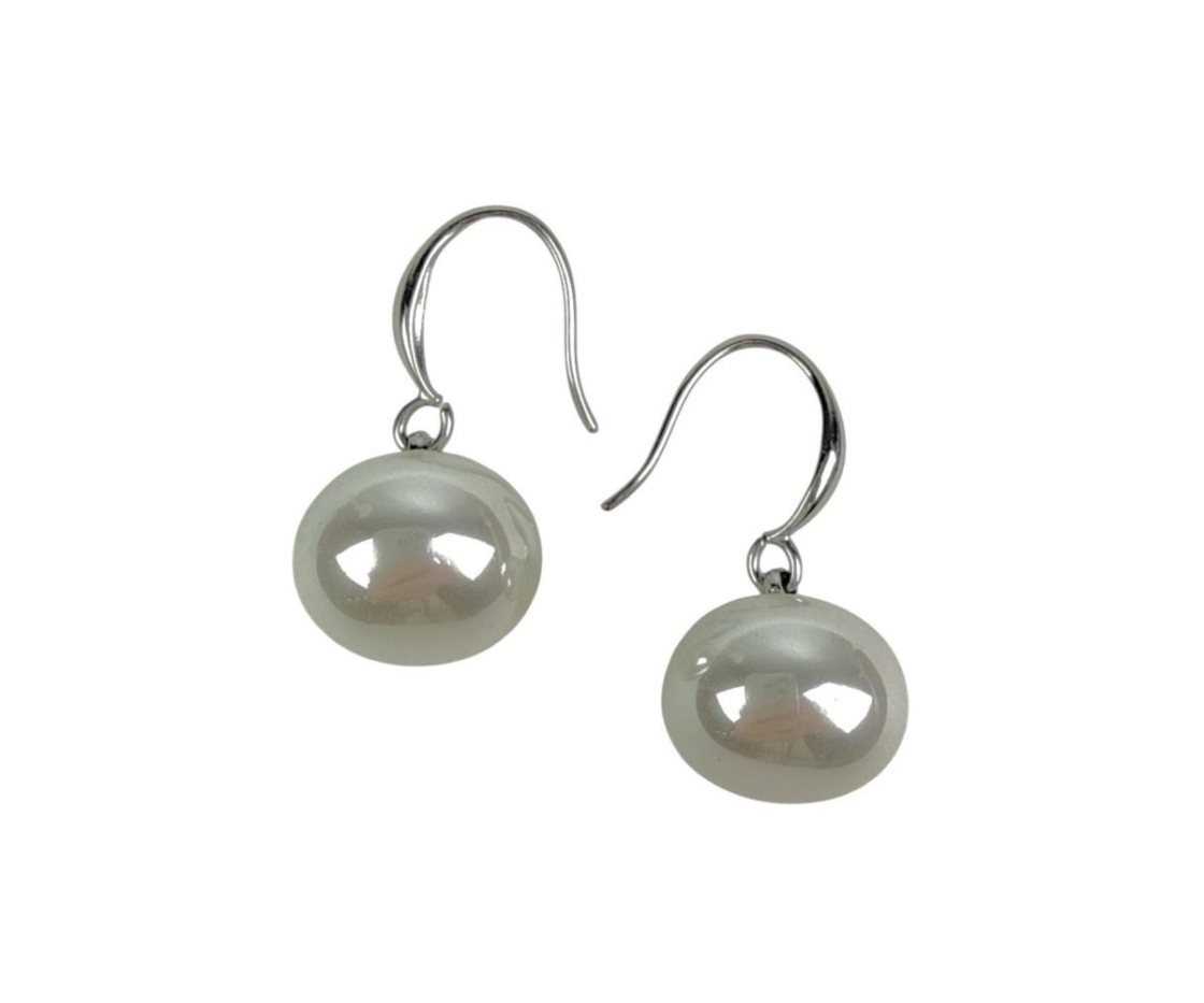 PENDIENTE ACERO PERLA