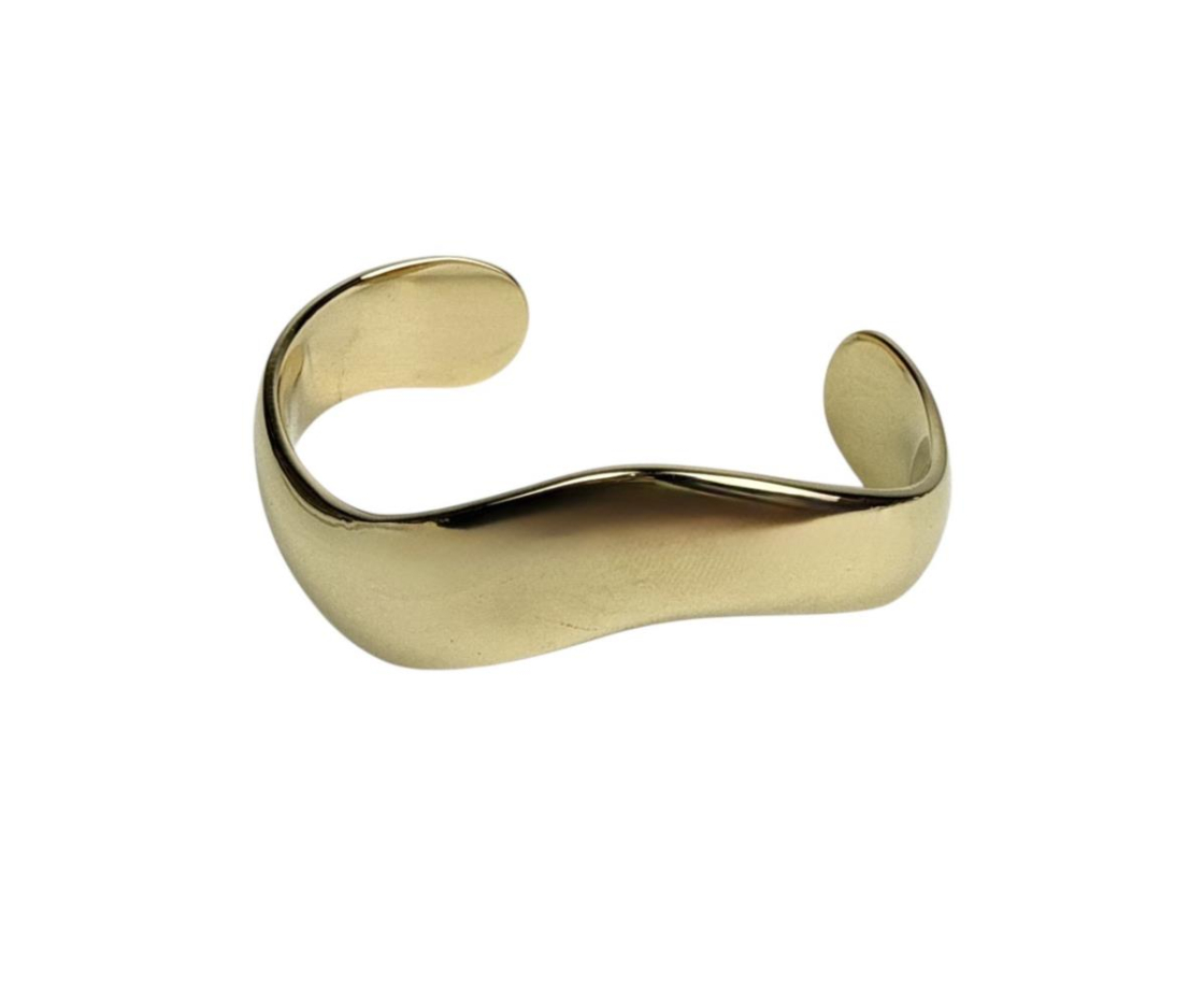 PULSERA ACERO RIGIDA ONDA