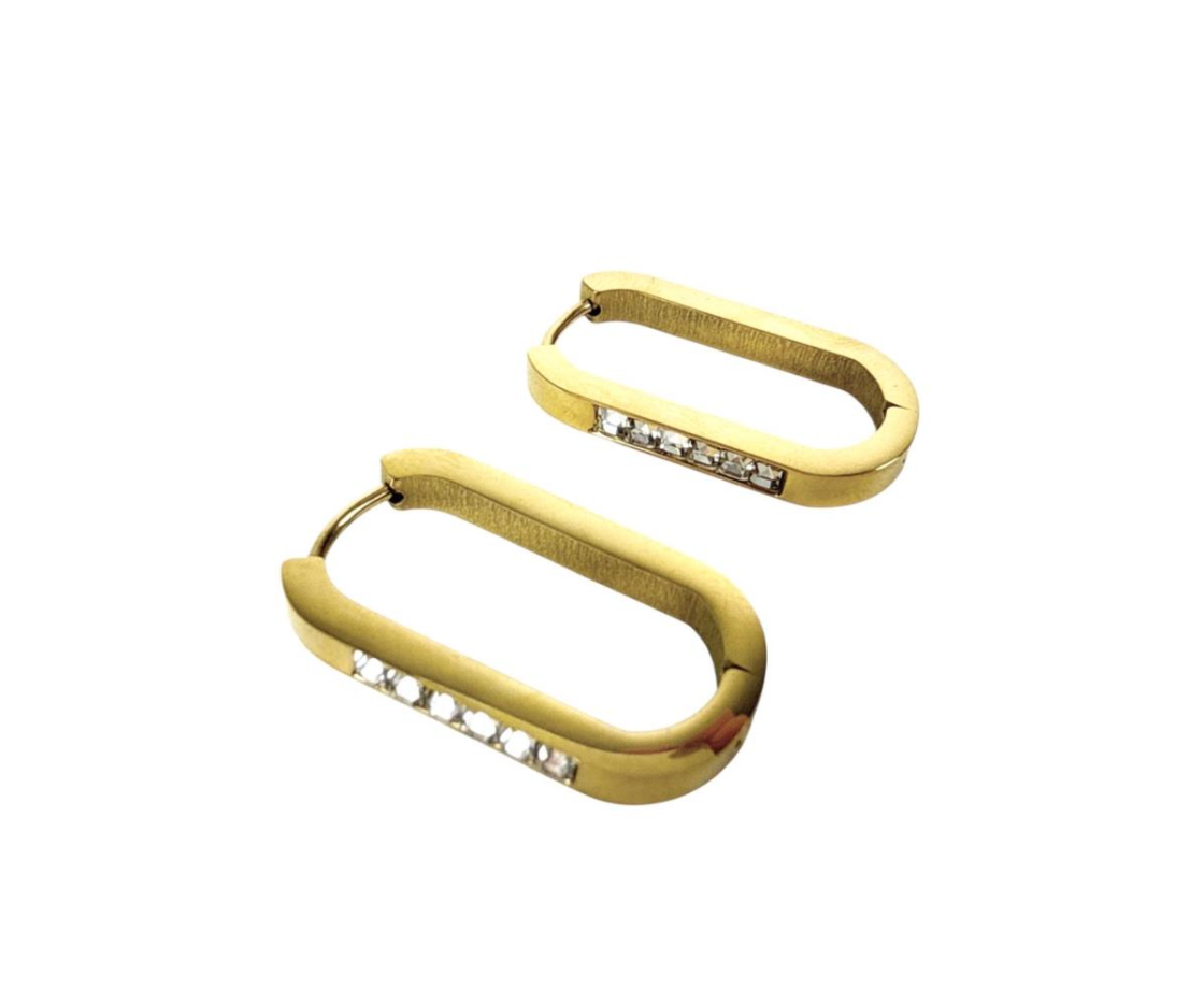 ARO ACERO CUADRADO STRASS