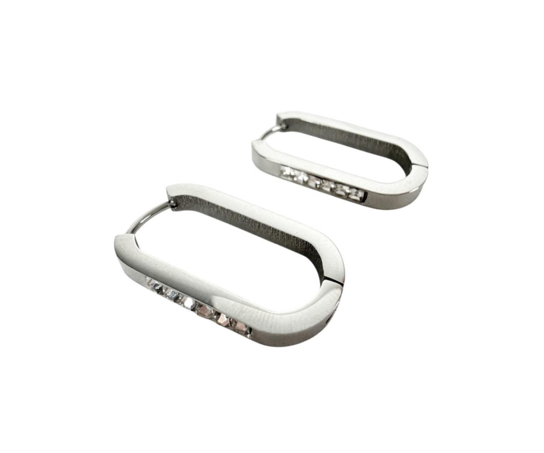 ARO ACERO CUADRADO STRASS