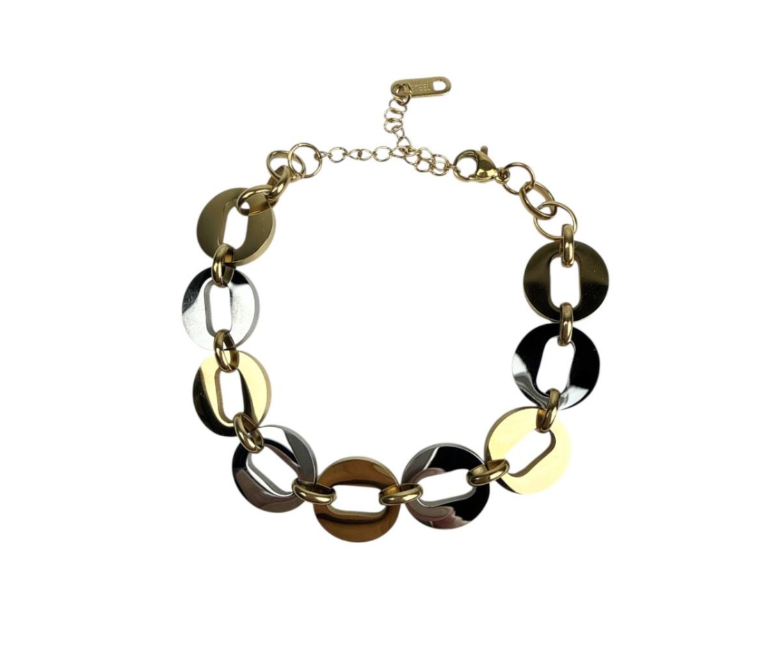 PULSERA ACERO ESLABONES