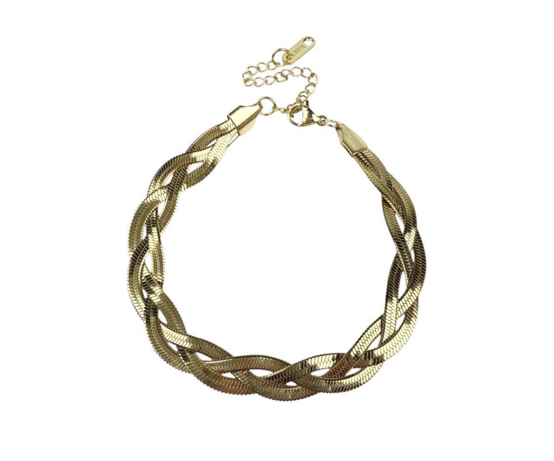 PULSERA ACERO TRENZADA