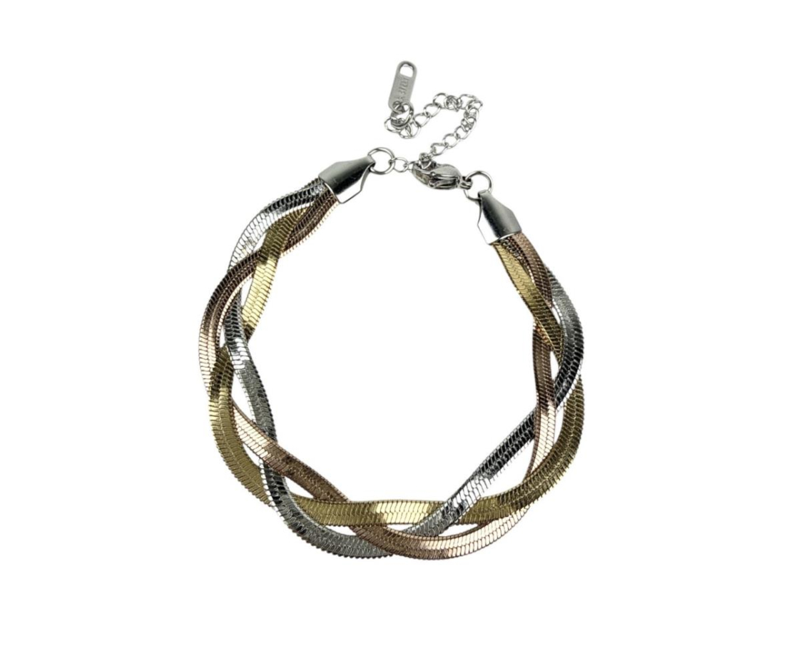 PULSERA ACERO TRENZADA