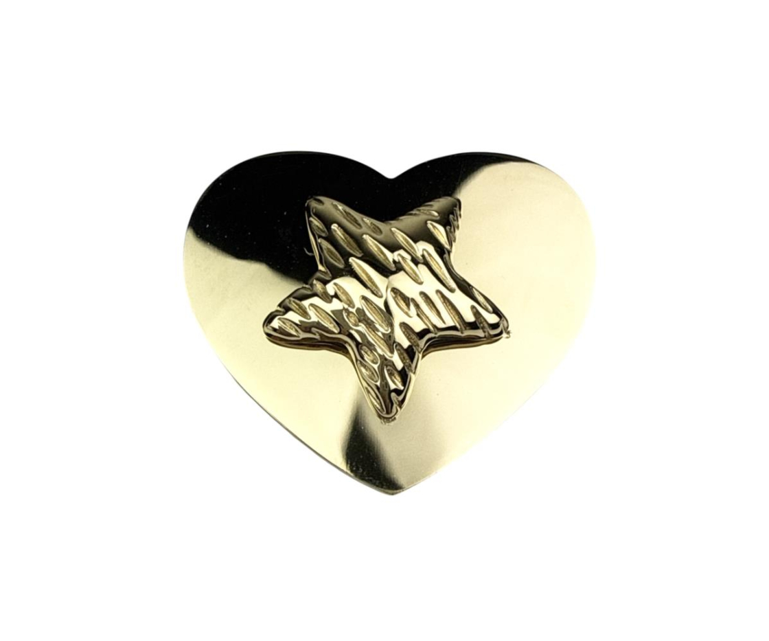 BROCHE CORAZON PEQUEÑO MAS ESTRELLA
