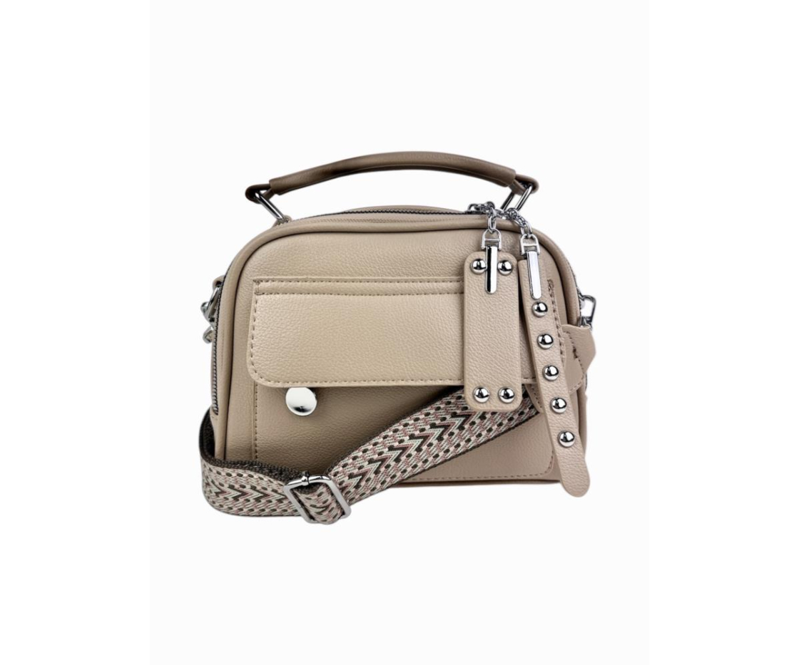 BOLSO MANO BANDOLERA CON SOLAPA