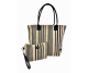 BOLSO TELA RAYAS BLANCNEG