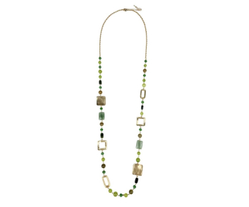 COLLAR LARGO TONOS VERDES