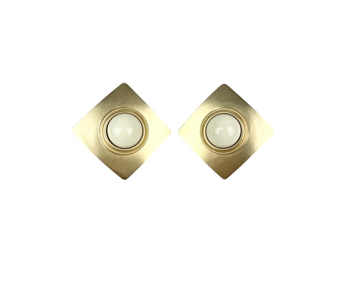 PENDIENTES GRANDES ROMBO PIEDRA