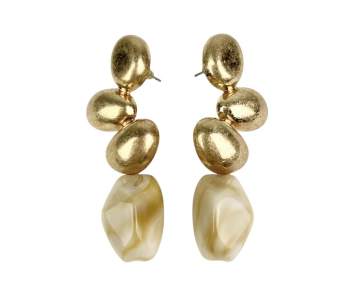 PENDIENTE LARGO 3 PZ MAS PIEDRA