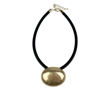 COLLAR CORTO PIEZA OVALADA GRANDE