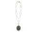 COLLAR ESLABON GRANDE CON PIEDRA