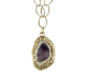 COLLAR ESLABON MAS PIEDRA DIFUMINADA