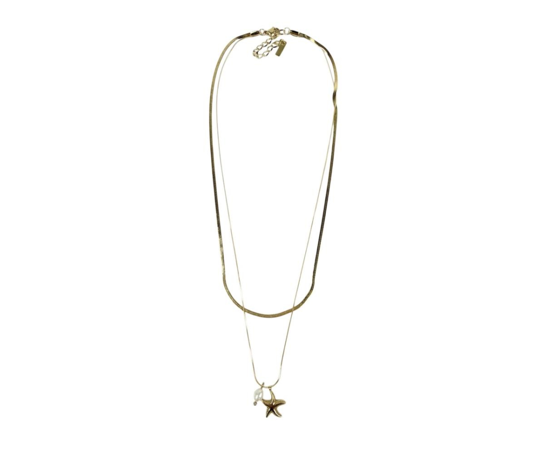 COLLAR ACERO 2 VUELTAS ESTRELLA