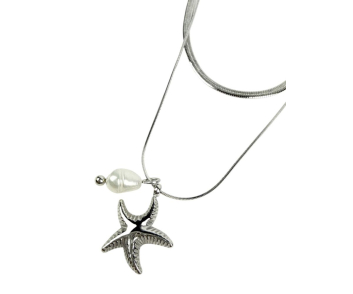 COLLAR ACERO 2 VUELTAS ESTRELLA