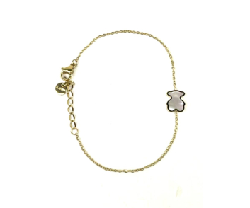 PULSERA ACERO OSO NACARADO