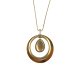COLLAR LARGO CIRCULO NACAR