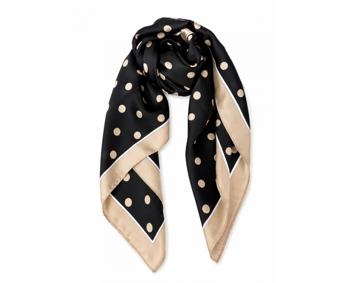 FOULARD CUELLO TOPOS 70 X 70