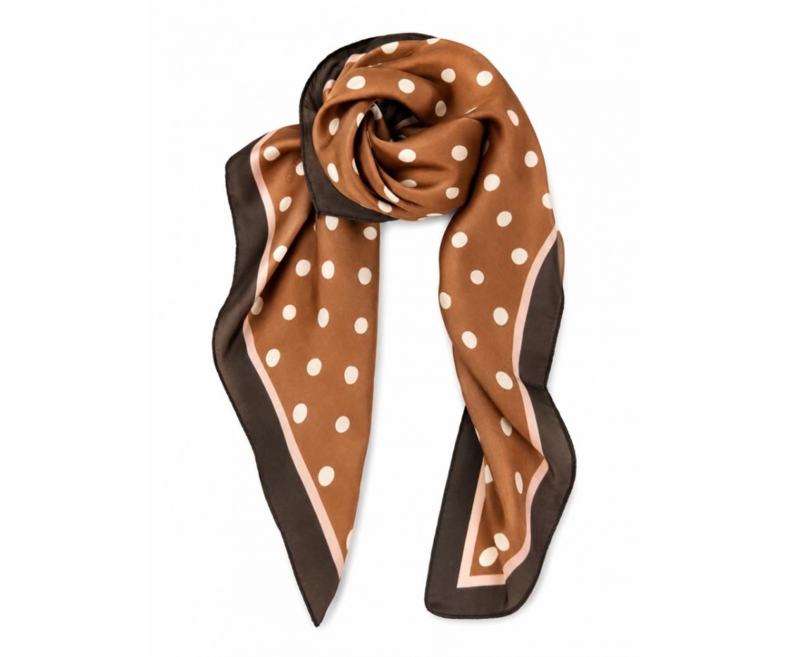 FOULARD CUELLO TOPOS 70 X 70