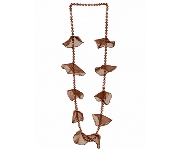 COLLAR LARGO HOJAS