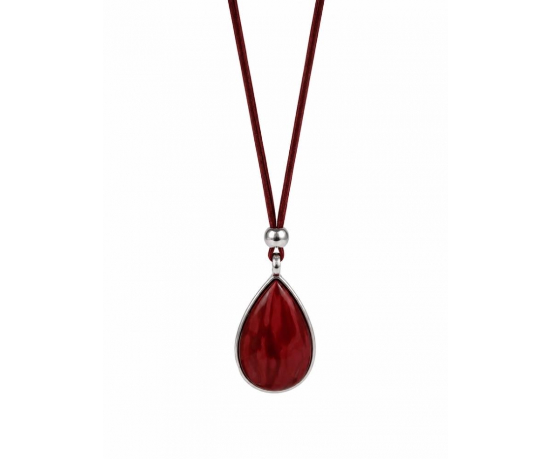COLLAR LARGO PIEDRA LAGRIMA