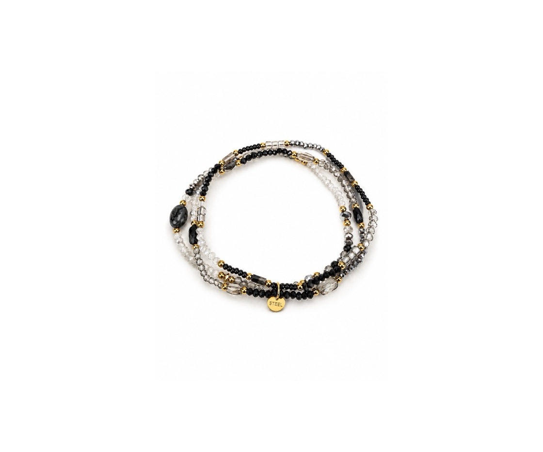 PACK 3 PULSERAS CRISTAL