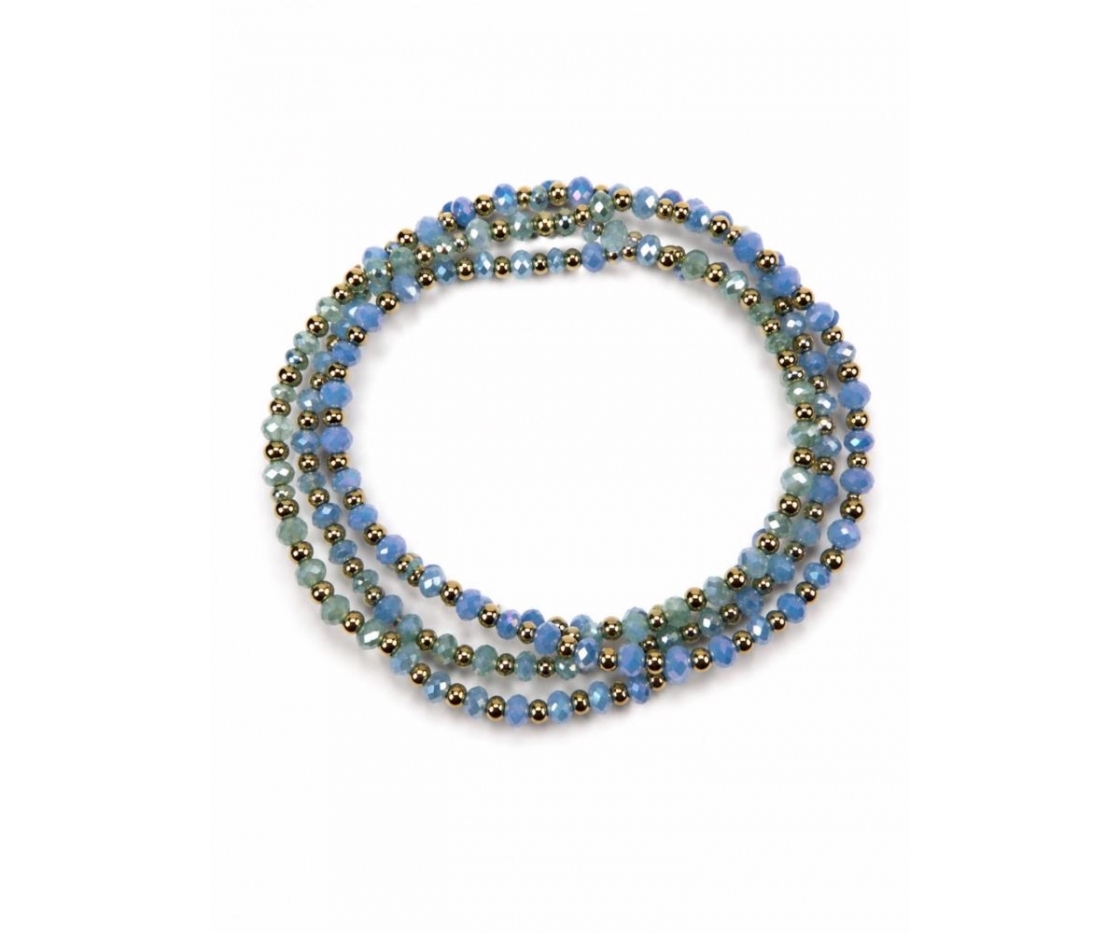 PACK 3 PULSERAS CRISTAL