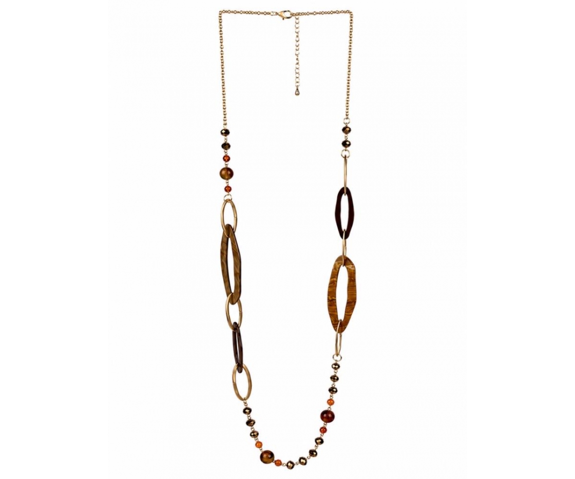 COLLAR LARGO MOSTAZA