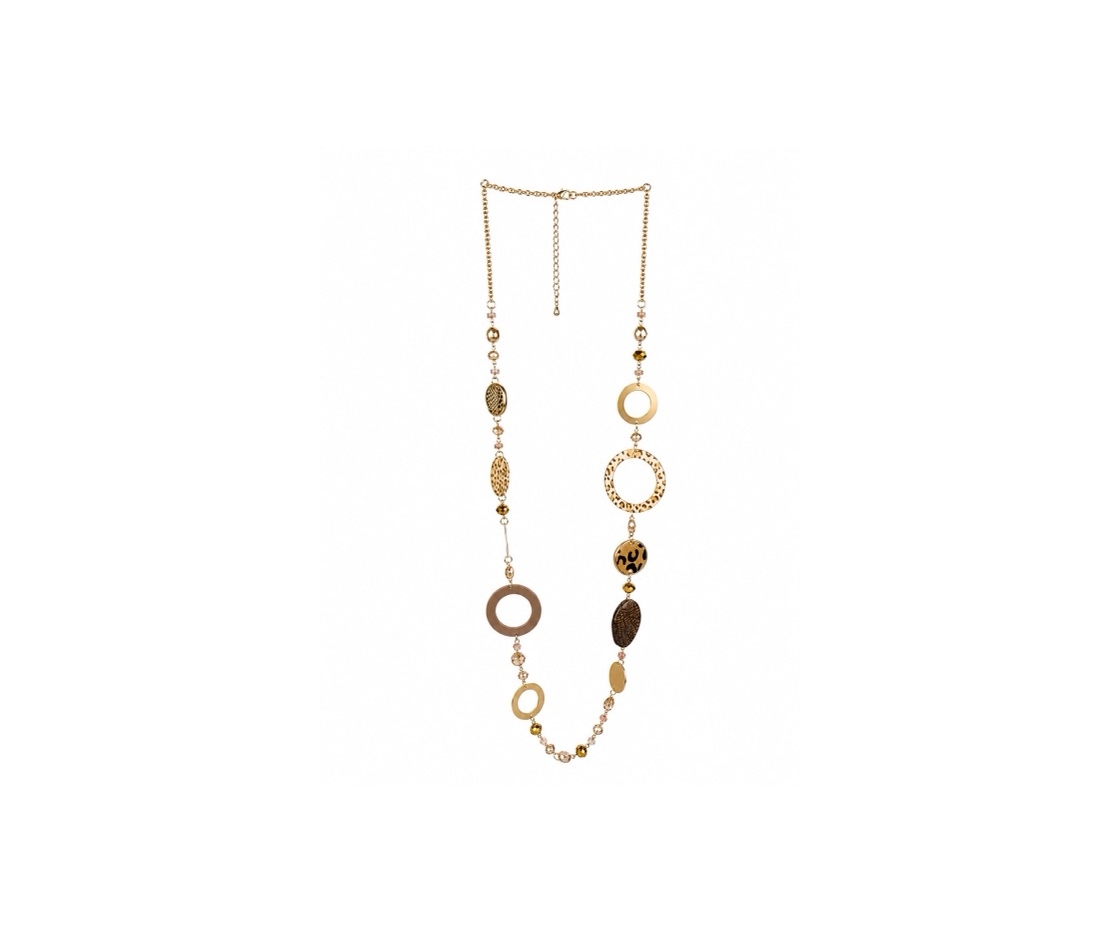 COLLAR LARGO ANIMAL PRINT