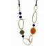 COLLAR LARGO MARRON