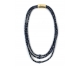 COLLAR CRISTAL Y ACERO MULTIVUELTAS