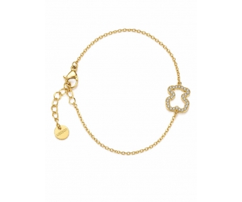 PULSERA ACERO OSO STRASS