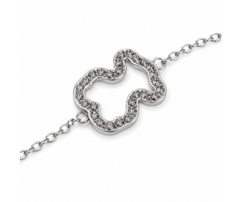 PULSERA ACERO OSO STRASS