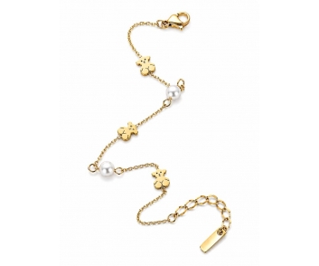 PULSERA ACERO OSO PERLA