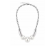 COLLAR ACERO PERLAS GRANDES