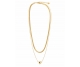 COLLAR ACERO DOBLE CORAZON