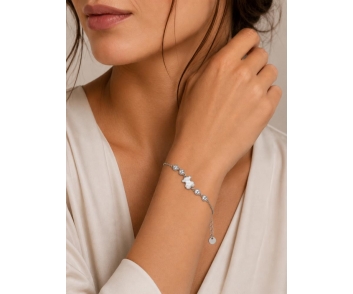 PULSERA ACERO OSO ESMALTADO