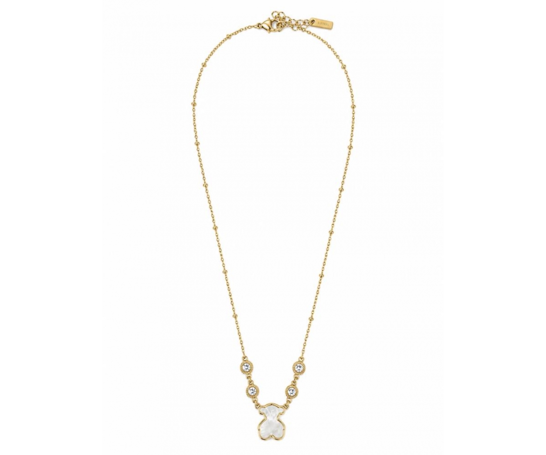 COLLAR ACERO OSO ESMALTE