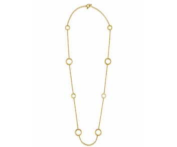 COLLAR ACERO LARGO CIRCULOS