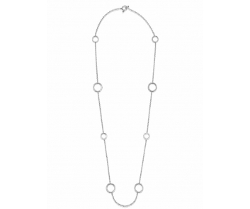 COLLAR ACERO LARGO CIRCULOS