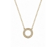COLLAR ACERO CIRCULO STRASS