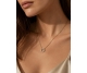 COLLAR ACERO CIRCULO STRASS
