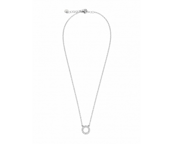 COLLAR ACERO CIRCULO STRASS