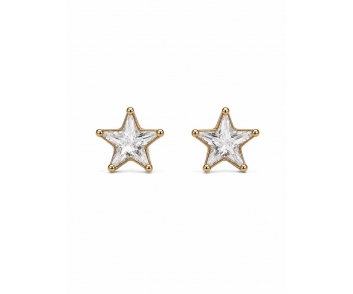 PENDIENTE ACERO ESTRELLA CRISTAL