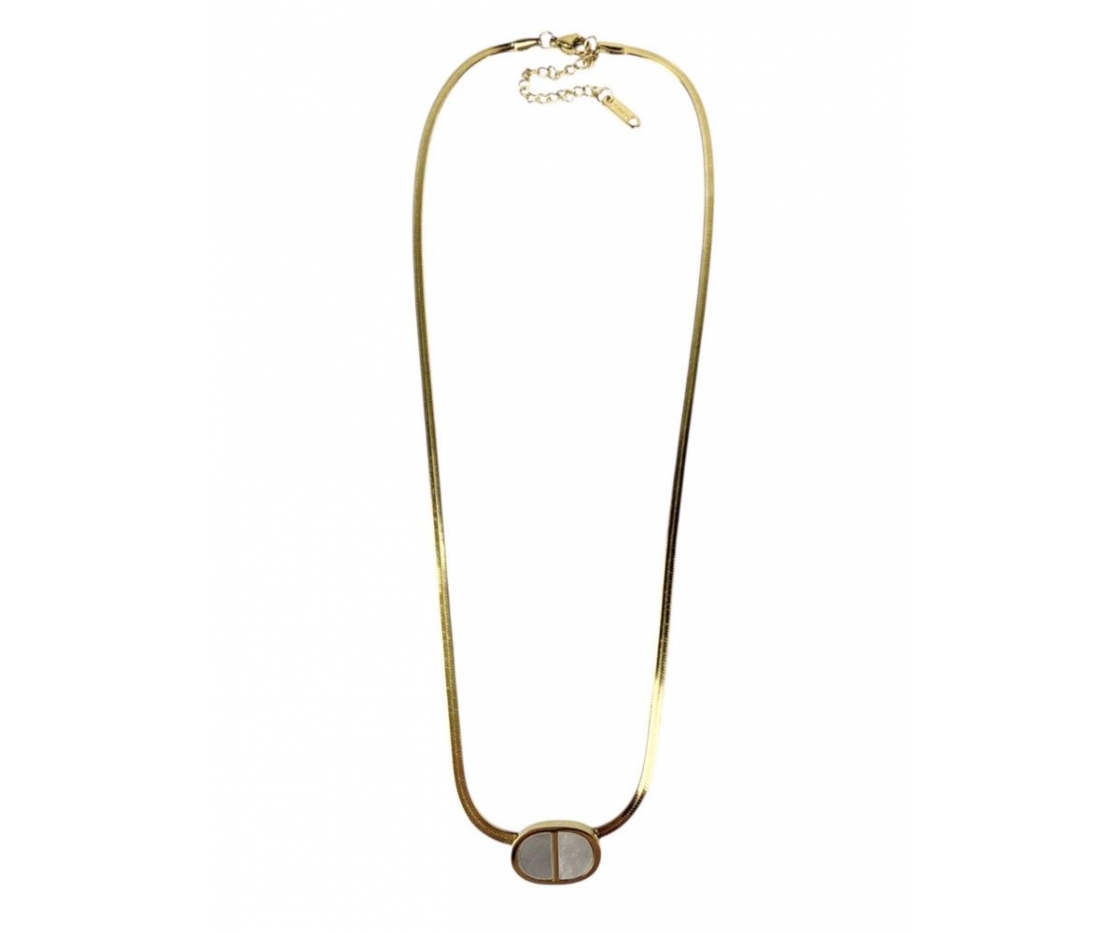 COLLAR ACERO PIEZA OVAL NACAR