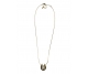 COLLAR ACERO PIEZA PERLA