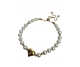 PULSERA ACERO PERLA CORAZON