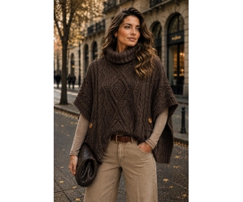 PONCHO TRENZADO