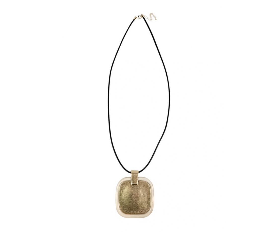COLLAR LARGO MEDALLON CUADRADO GRANDE